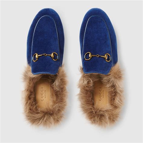 Gucci princetown velvet slipper